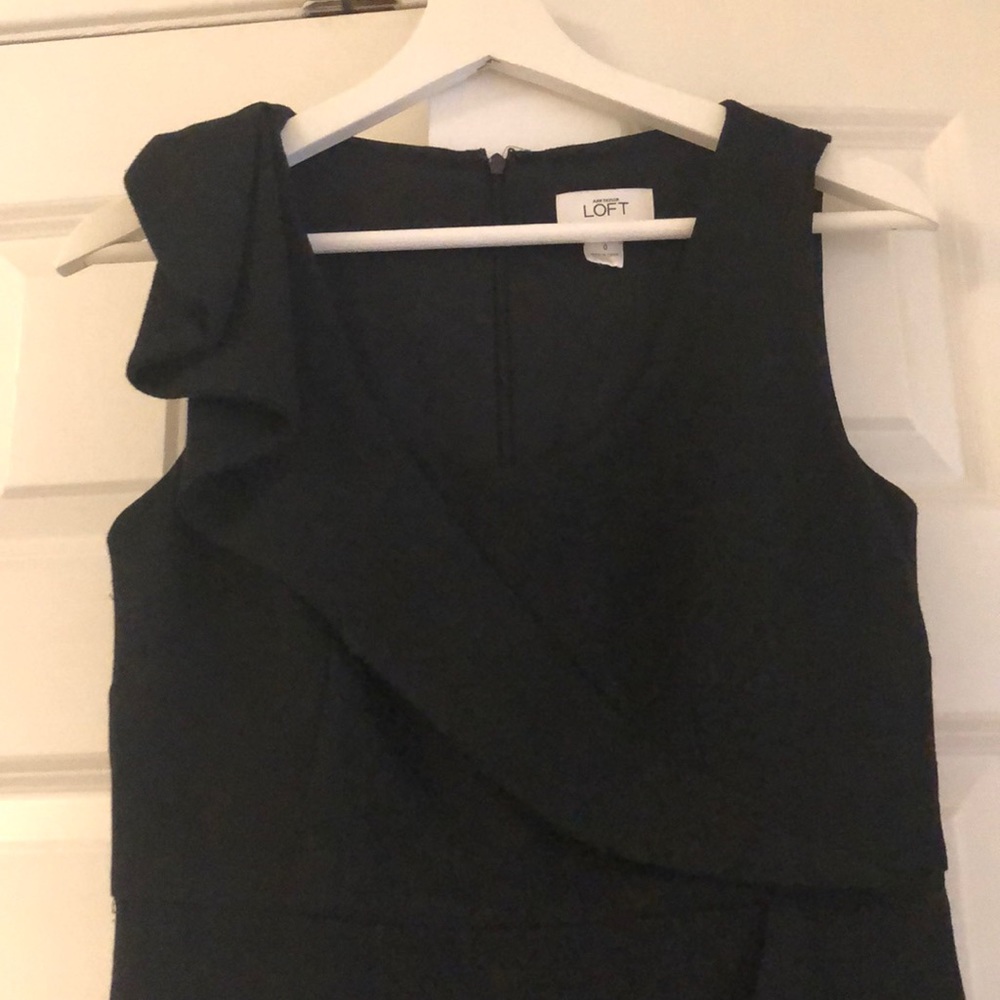 LOFT black cocktail dress 0